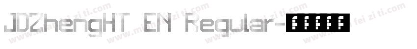 JDZhengHT EN Regular字体转换
